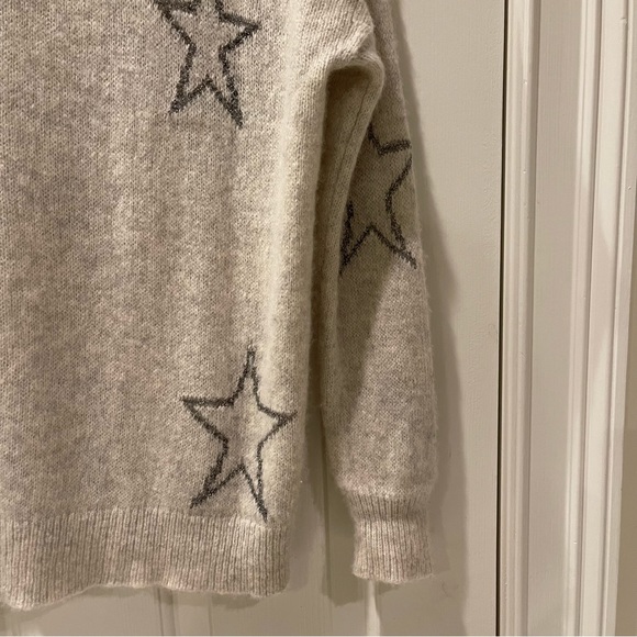 360cashmere Metallic Silver Star Sweater - Picture 10 of 13